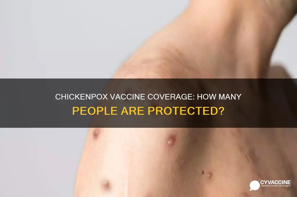 what percentage of the population has a chickenpox vaccine