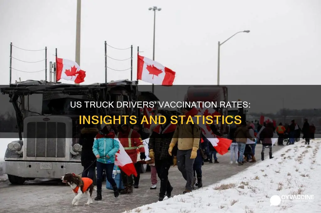 what percentage of us truck drivers are vaccinated