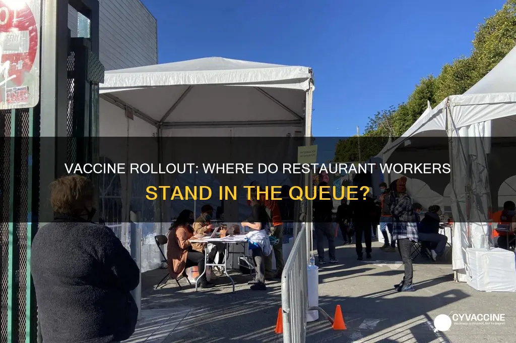 what phase are restaurant workers in for the vaccine