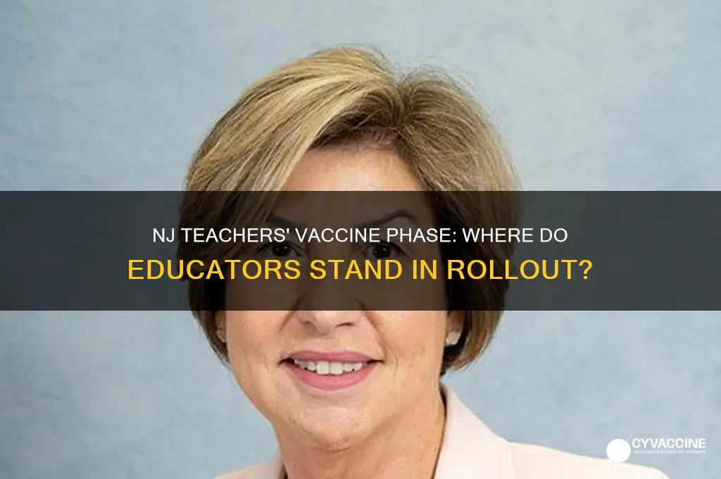 what phase are teachers in for the vaccine in nj