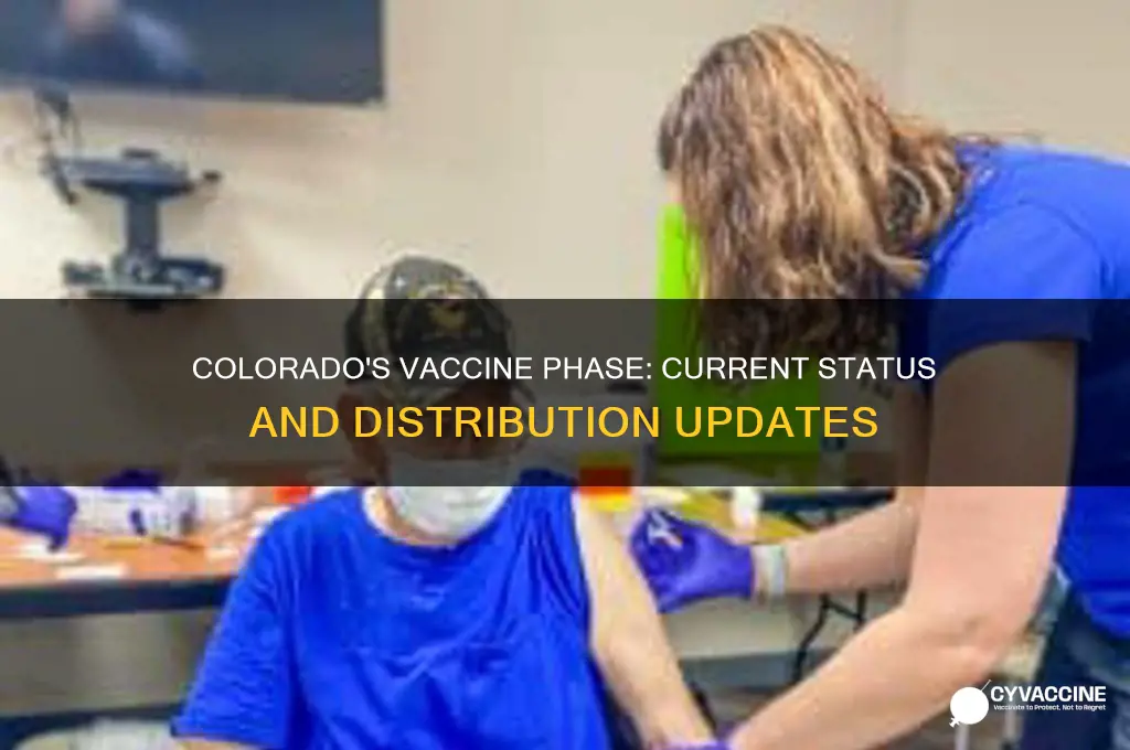 what phase is colorado in for the vaccine