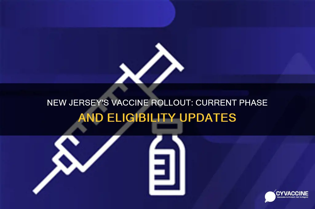 what phase is new jersey in for vaccine