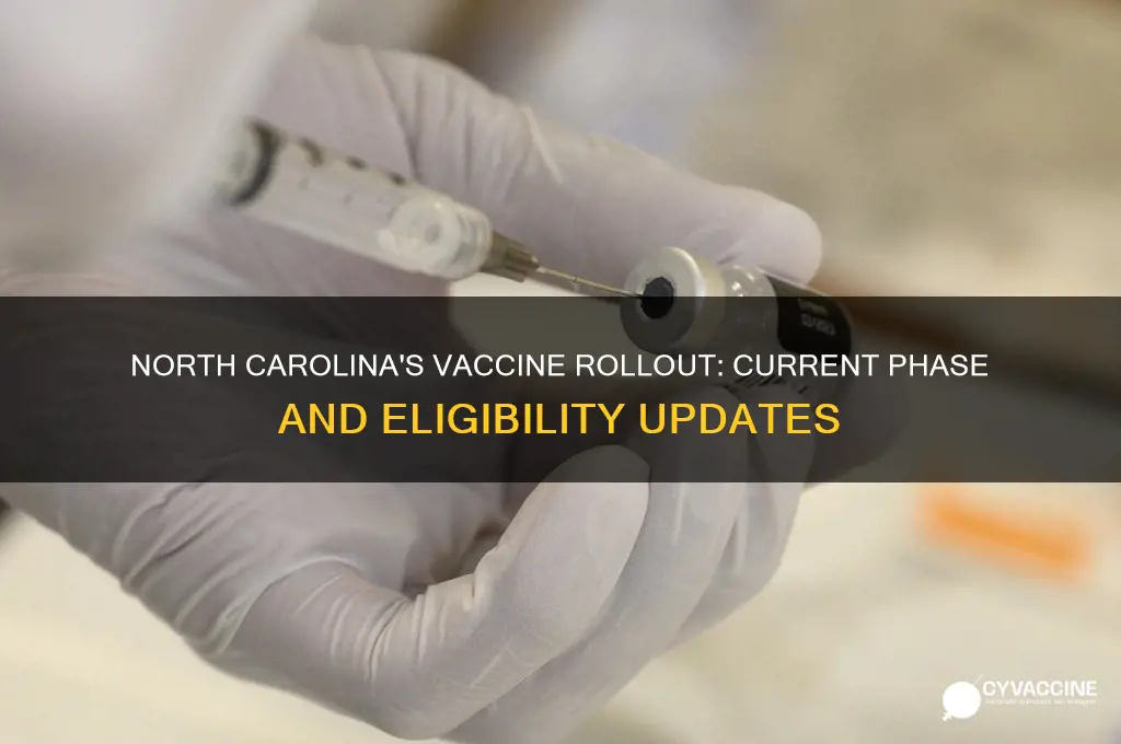 what phase is north carolina in for vaccine