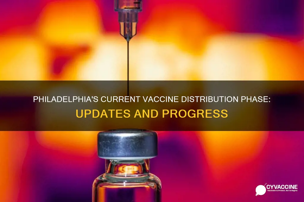 what phase of vaccine distribution is philadelphia in
