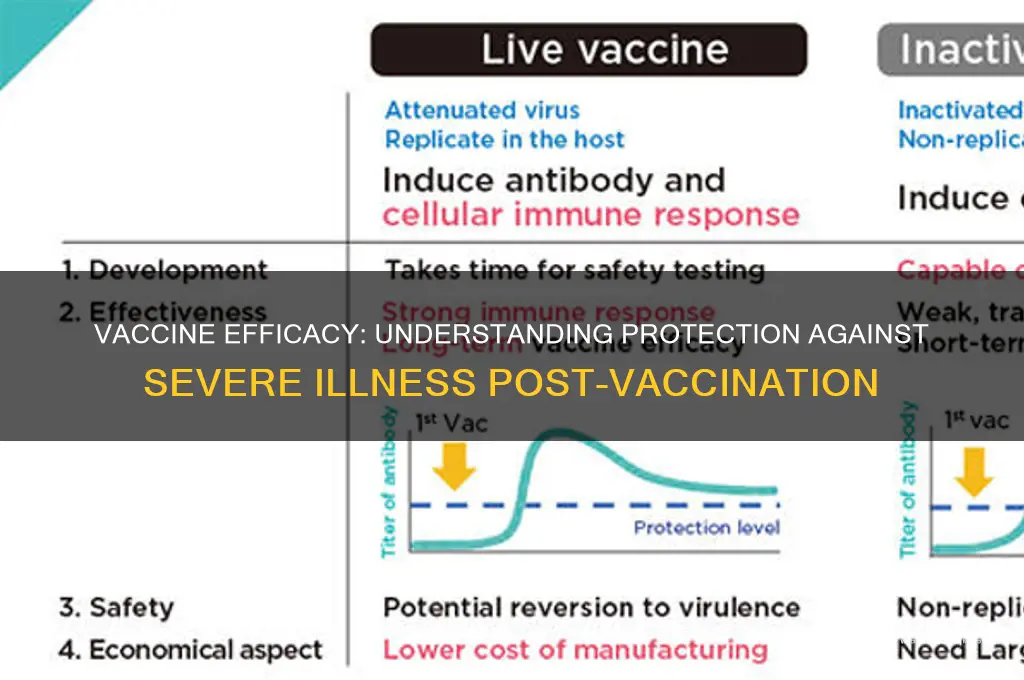 what proportion of vaccinated persons are protected from serious disease