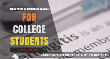 Meningitis Vaccine Proof: Essential Requirements for College Students