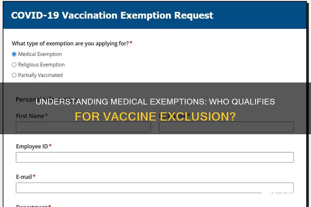 what qualifies as a medical exemption for the vaccine
