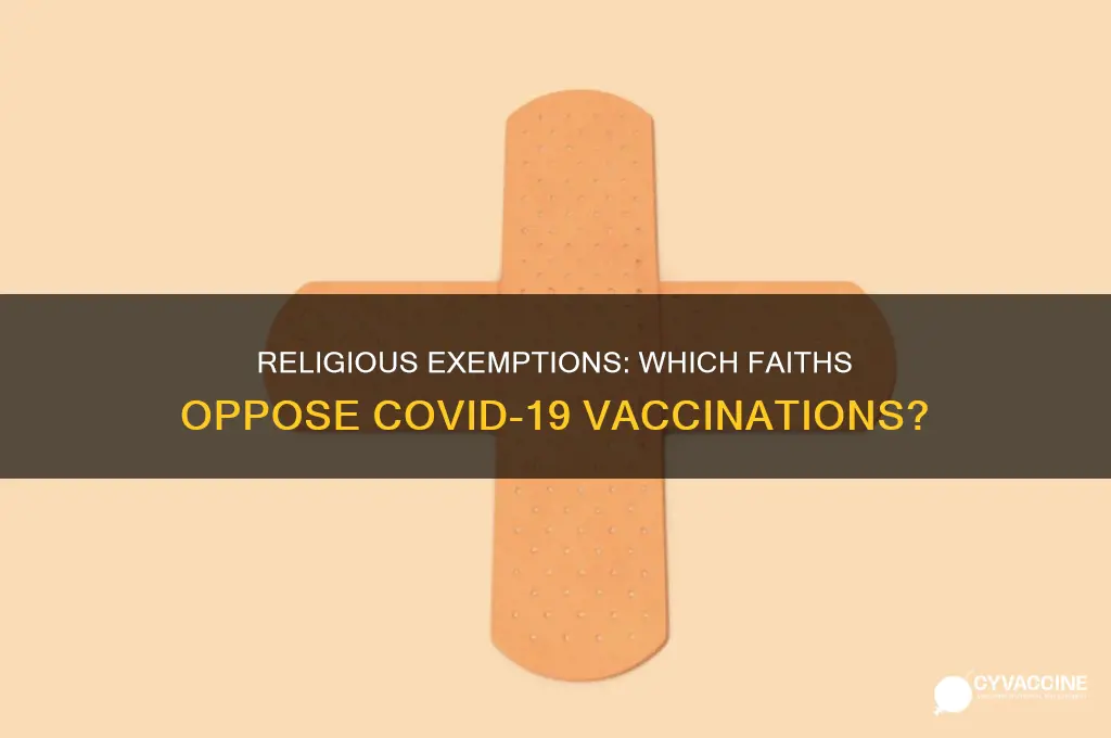 what religion does not believe in the vaccine