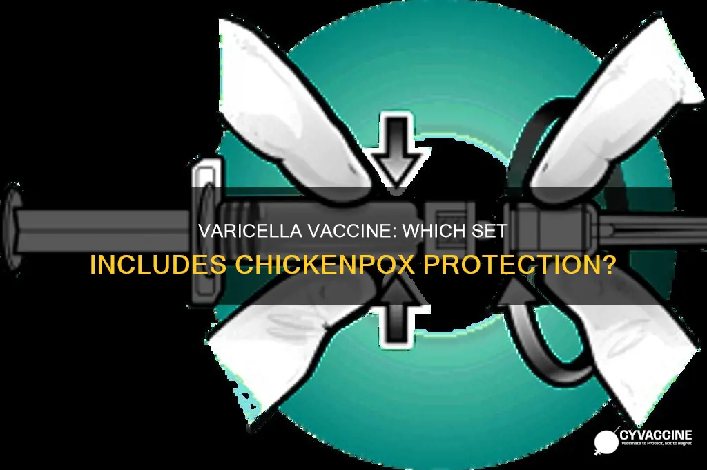 what set of vaccines has the varicella vaccine