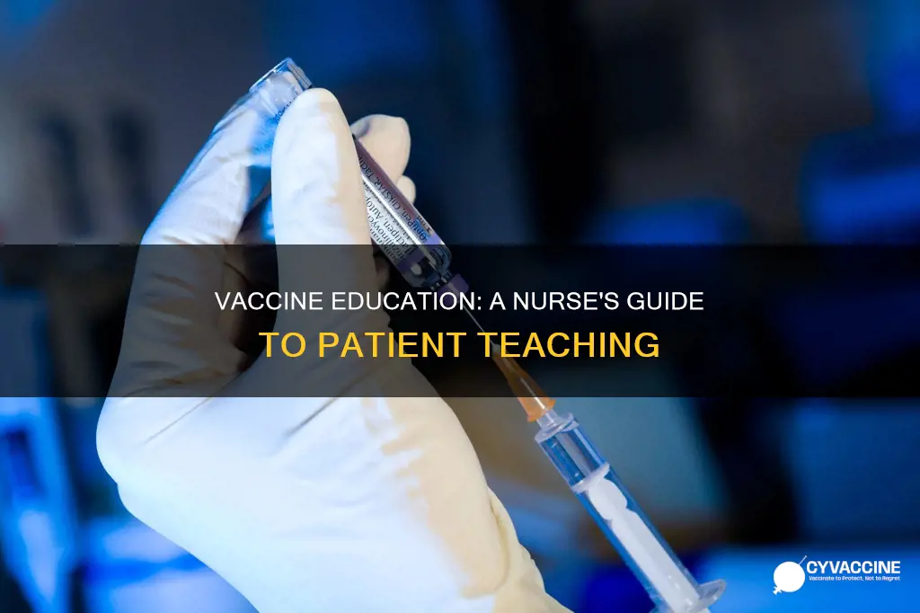 what should a nurse teach when giving a vaccine