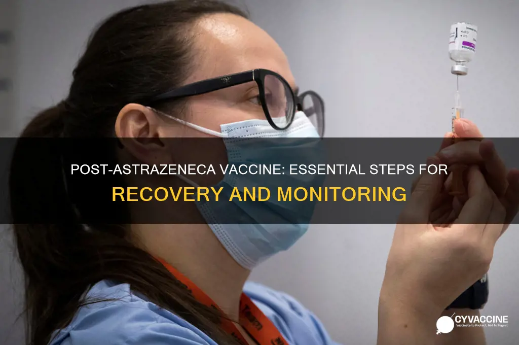 what should i do after taking astrazeneca vaccine