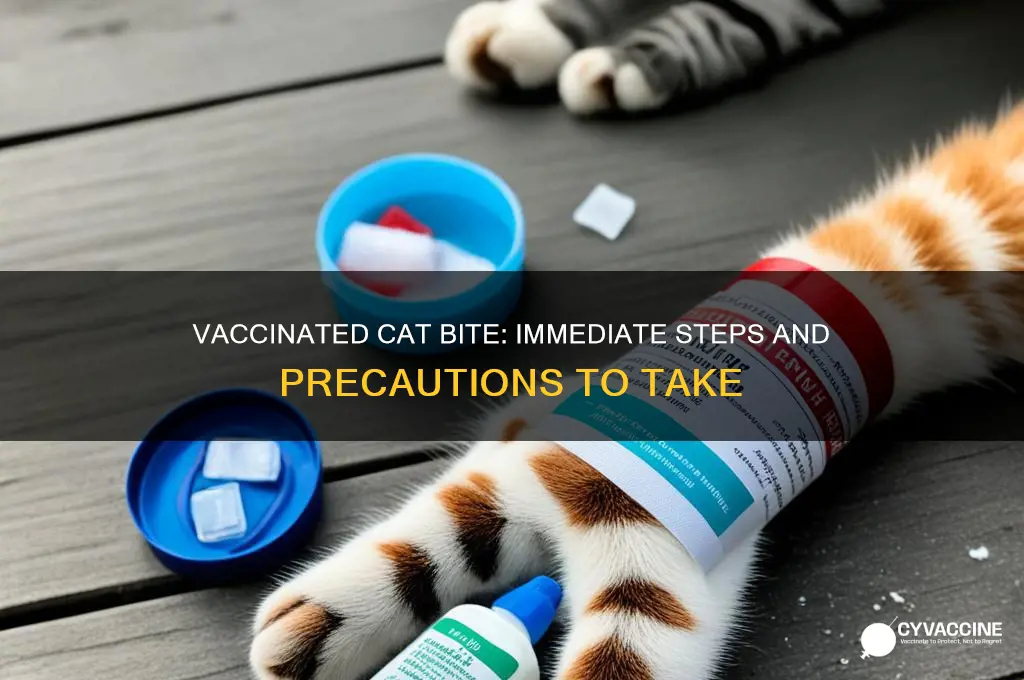 what should i do if a vaccinated cat bit me