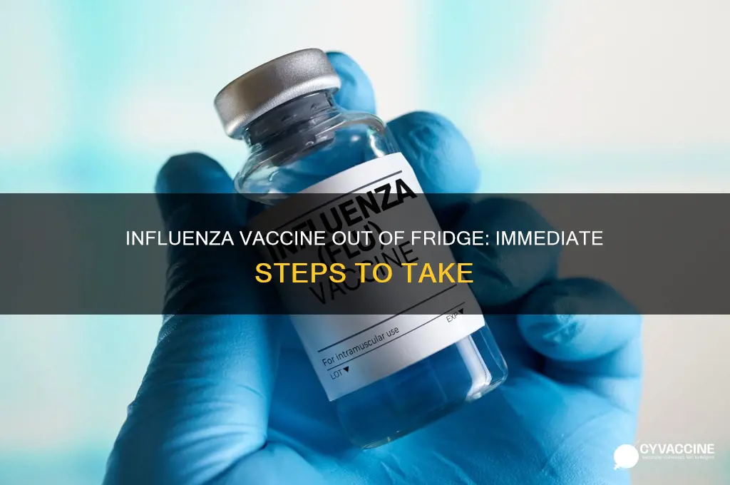 what should i do if influenza vaccine out of refri