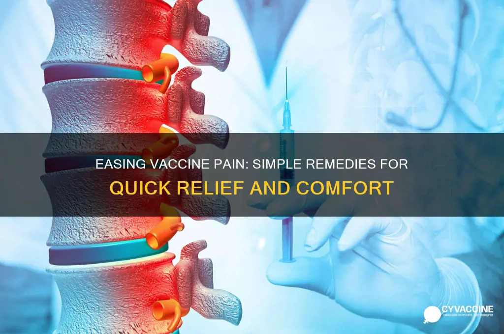 what should i do to cure the pain from vaccination