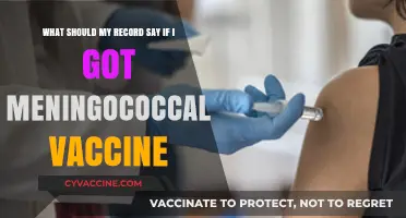 Meningococcal Vaccine Record: What Should Be Documented After Your Shot?