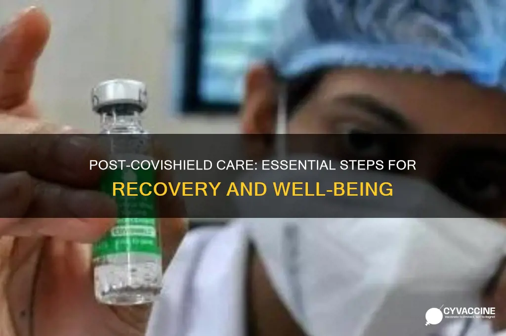 what should we do after taking covishield vaccine