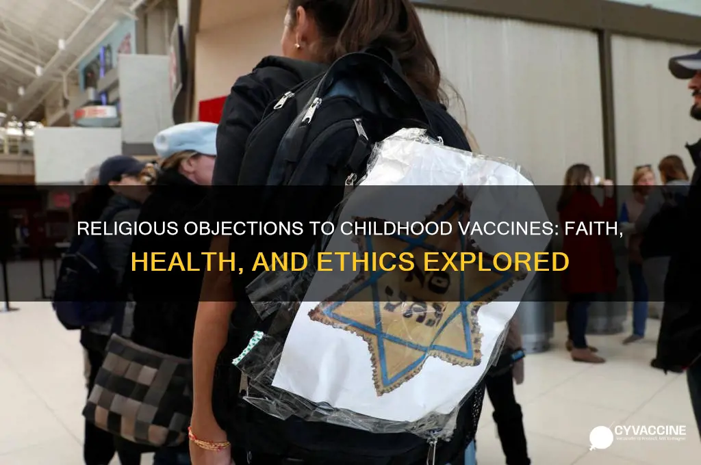 what specific religious beliefs reject vaccination for children