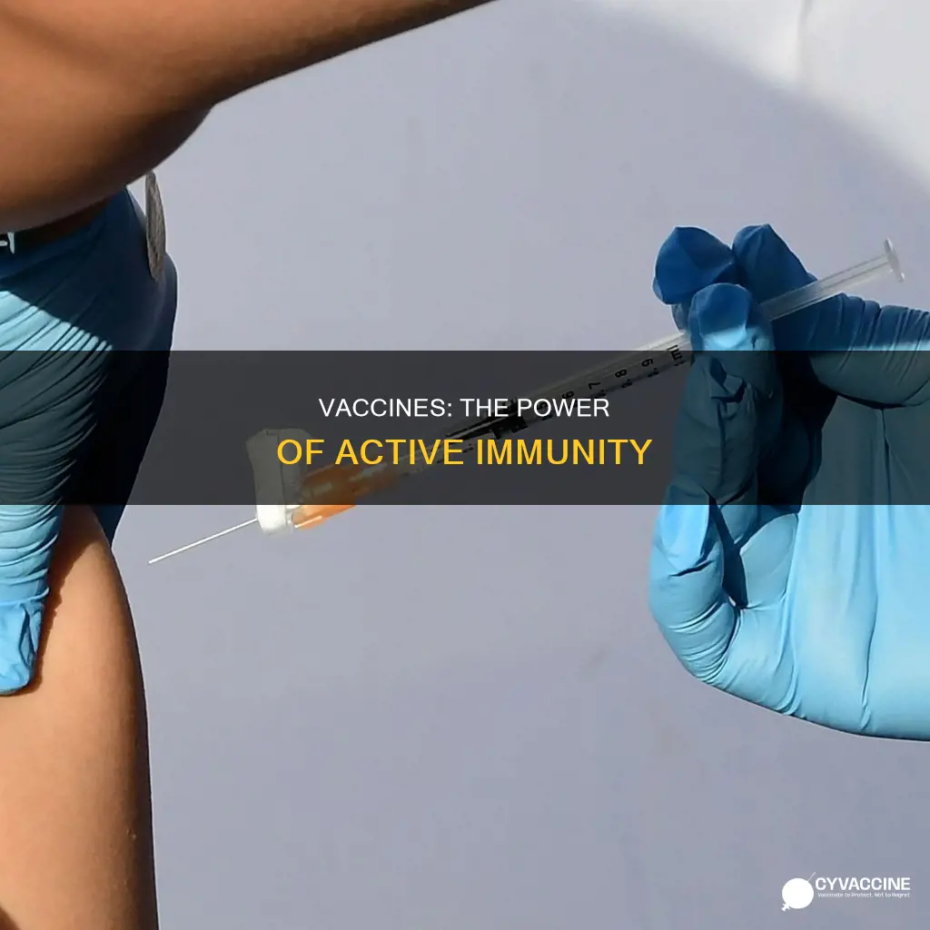 what specific type of acquired immunity do vaccines provide