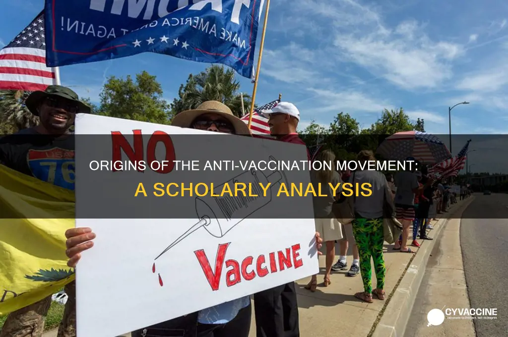 what started the anti vaccination movement scholarly article