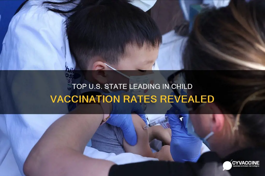 what state has the highest child vaccination rate