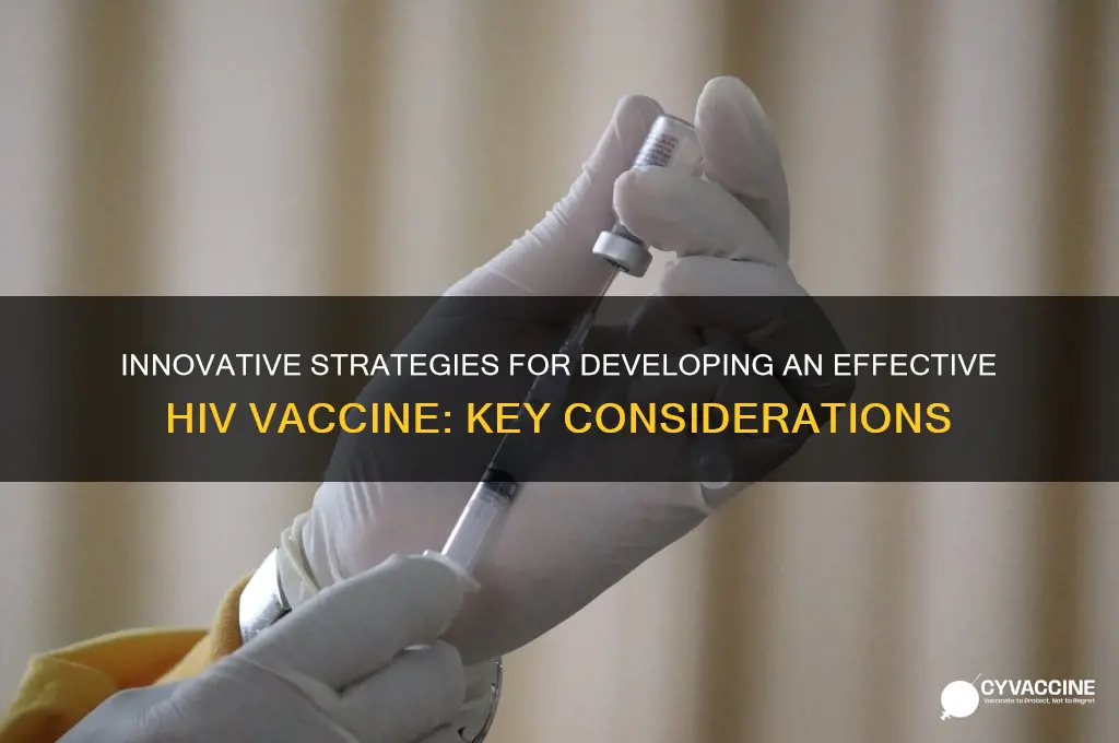 what strategies should be considered for an hiv vaccine