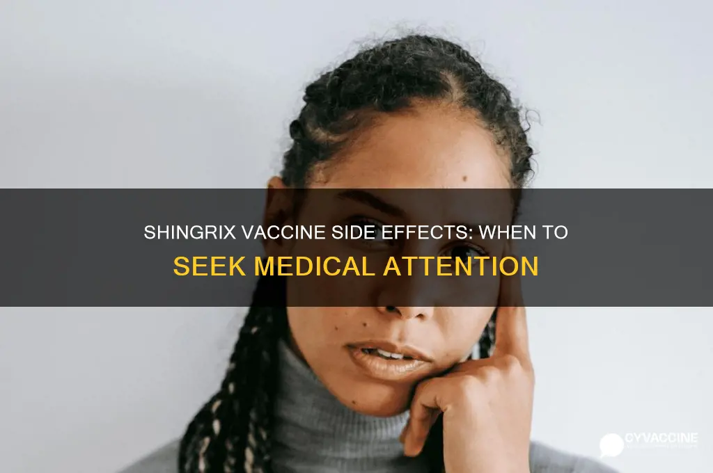 what symptoms of shingrix vaccine should i be worried about