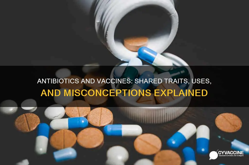 what the following are true of both antibiotics and vaccines
