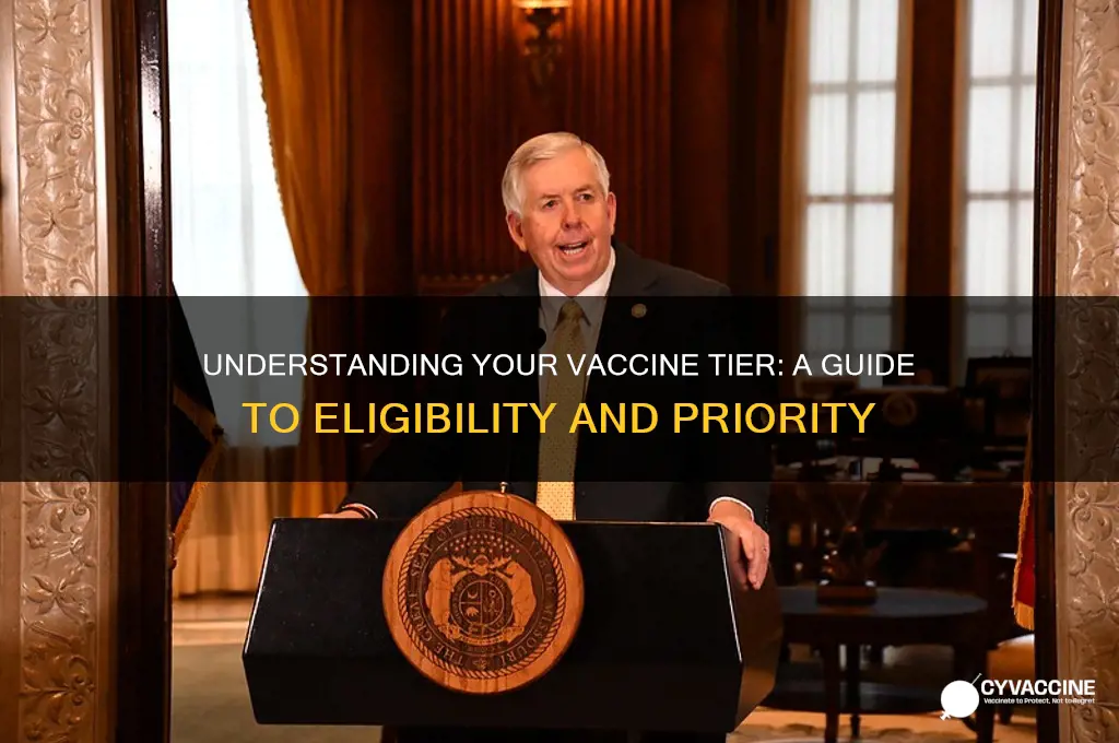 what tier am i in for the vaccine