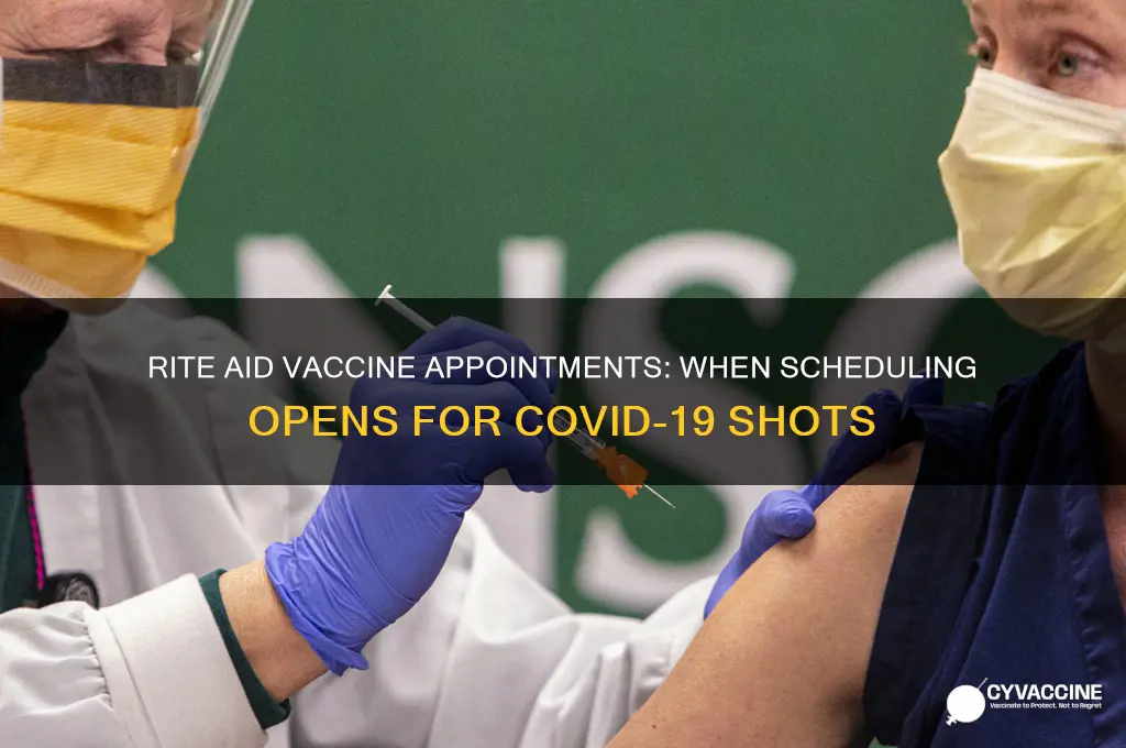 what time do rite aid vaccine appointments open