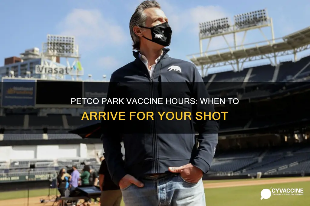 what time does petco park open for vaccines