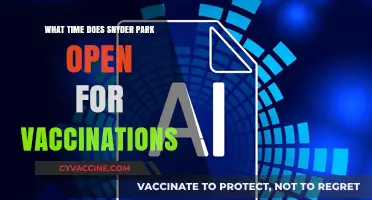 Snyder Park Vaccination Hours: When Does the Clinic Open?