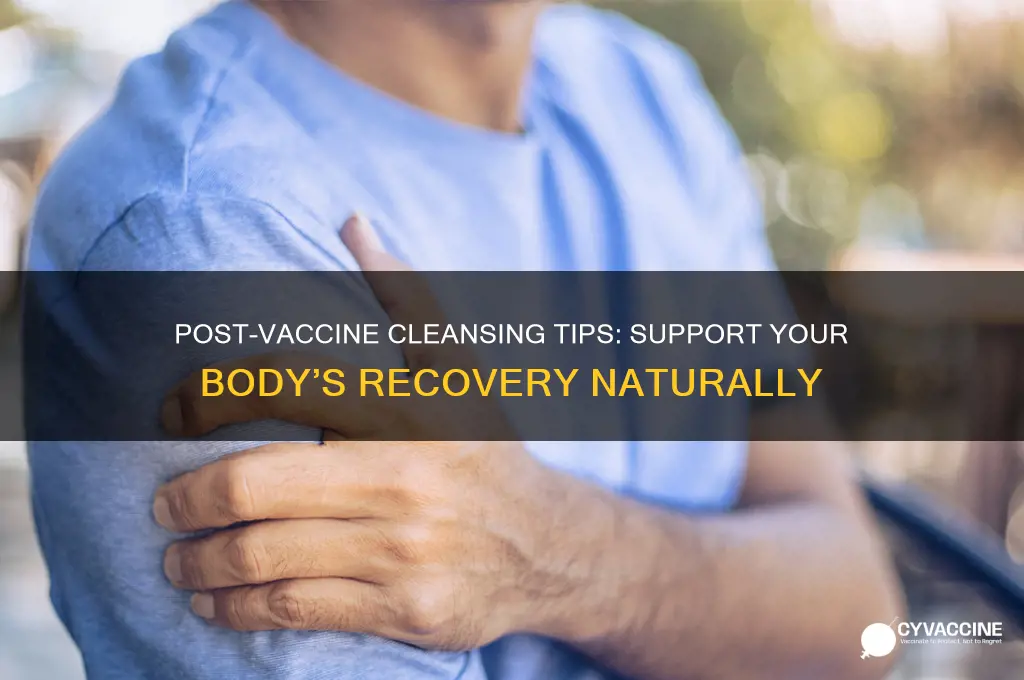 what to do after you grt a vaccine to cleanse