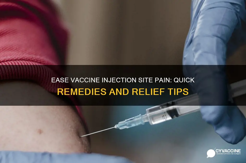 what to do for vaccine injection site pain