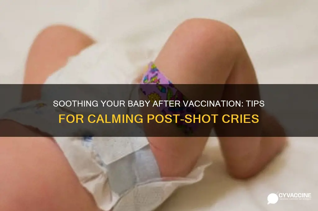 what to do if baby cries after vaccination