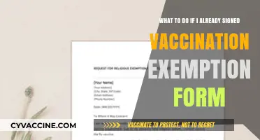 Signed a Vaccination Exemption Form? Here’s What to Do Next