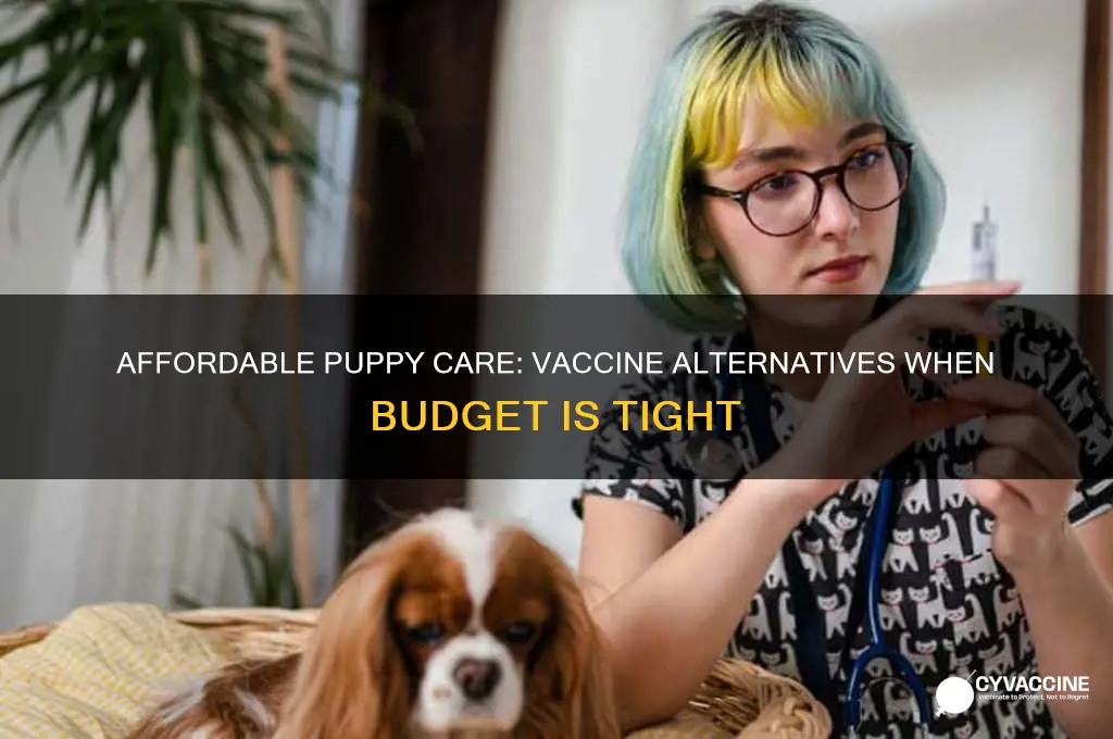 what to do if i cant afford puppy vaccines