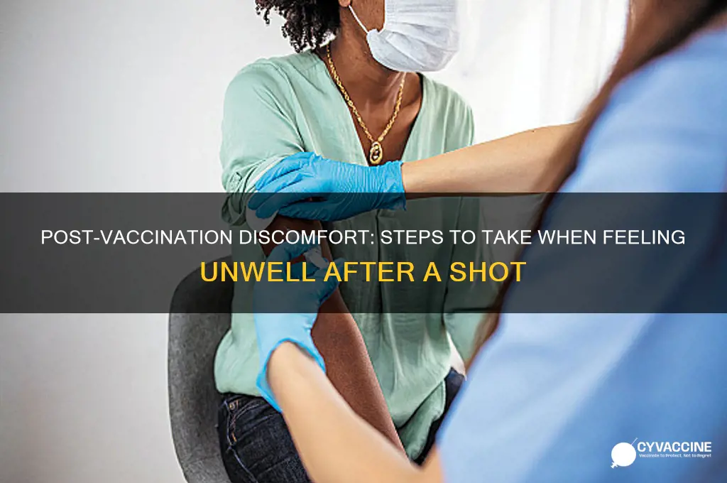 what to do if patient feels unwell after vaccination