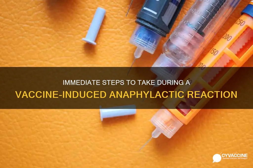 what to do if someone has anaphylactic reaction to vaccine
