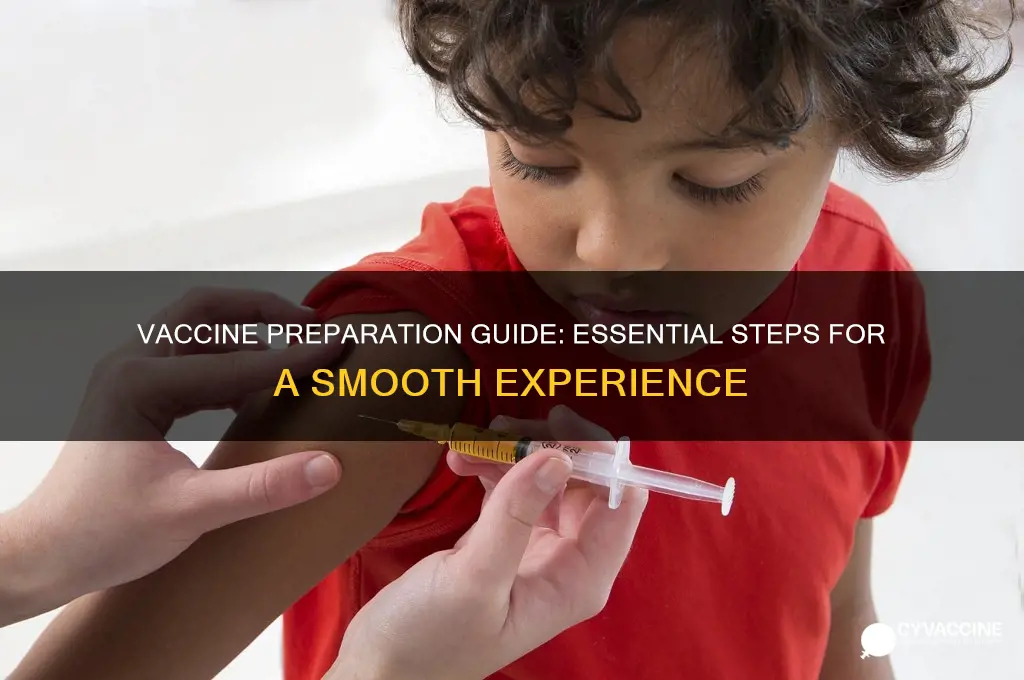what to do to prepare for the vaccine