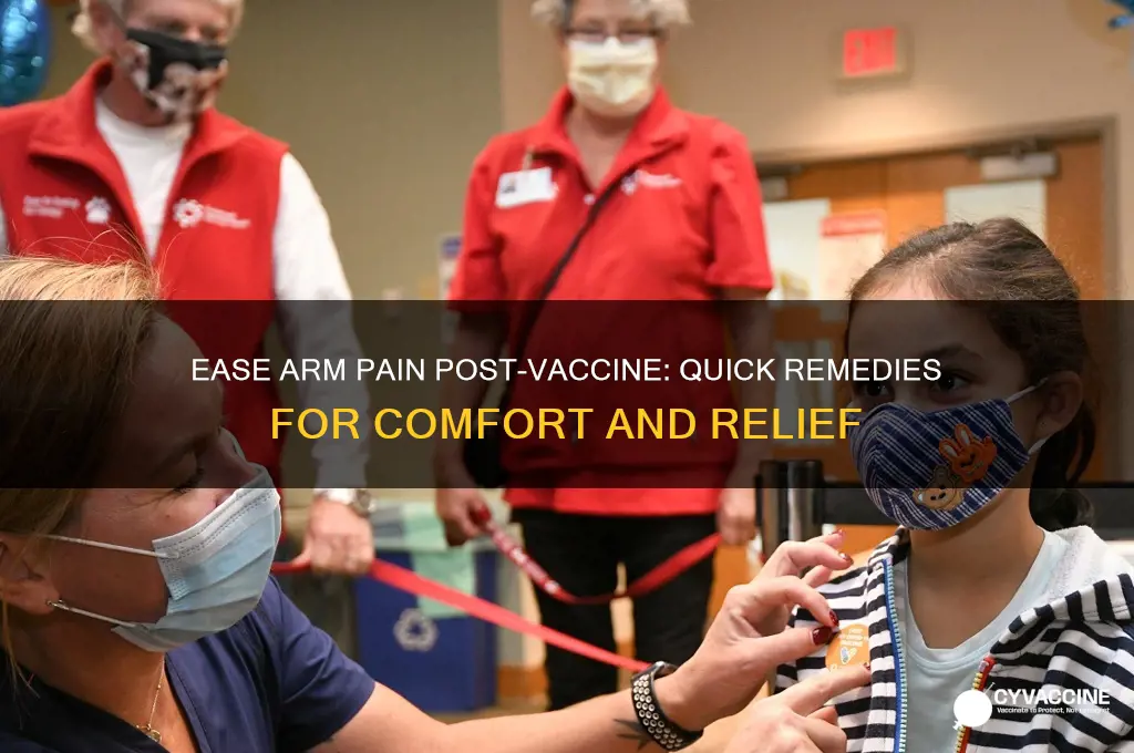 what to do to reduce arm pain after vaccine
