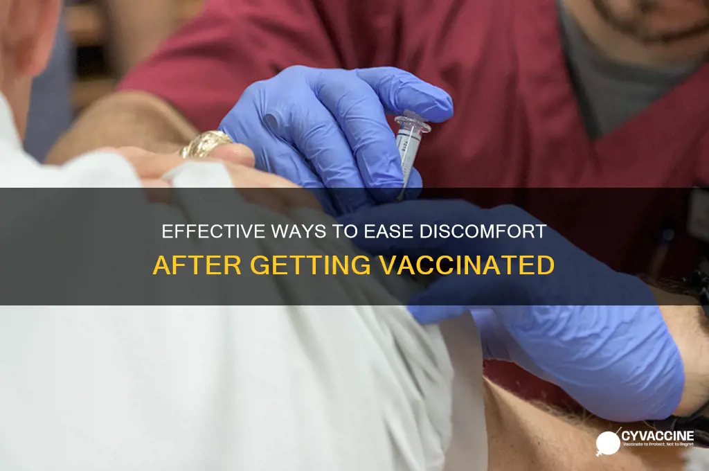 what to do to reduce pain after vaccine