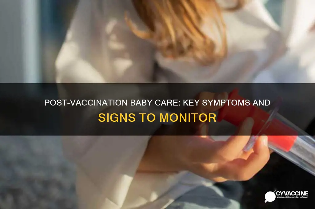 what to look out for after baby vaccination