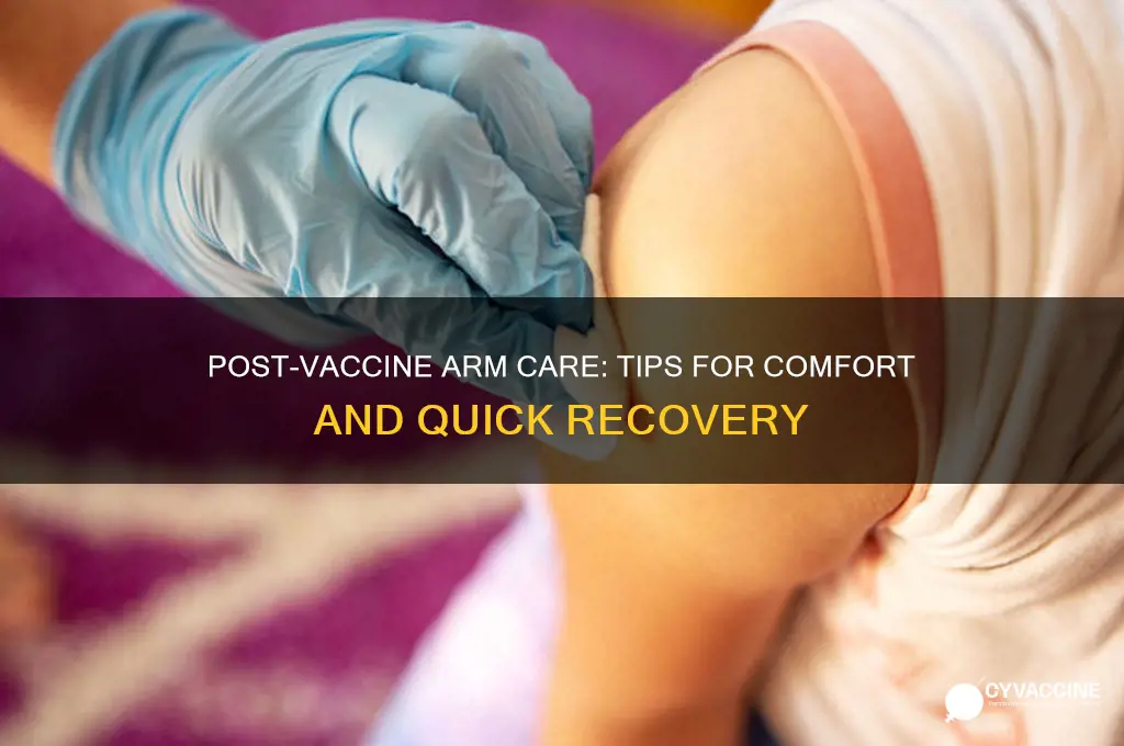 what to put on arm after vaccine shot