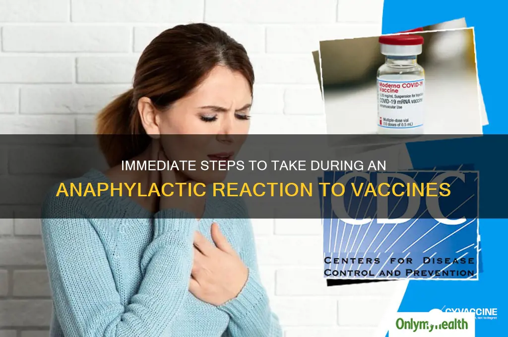what to sdo if someone has anyphactic reaction to vaccine
