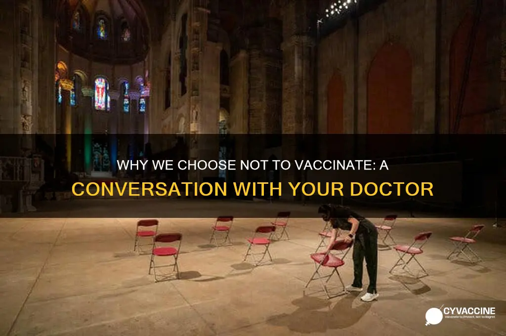what to tell doctor why we dont vaccinate