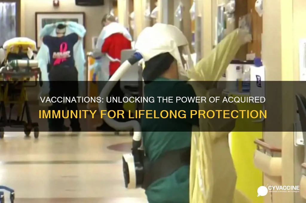 what type of acquired immunity is a vaccination