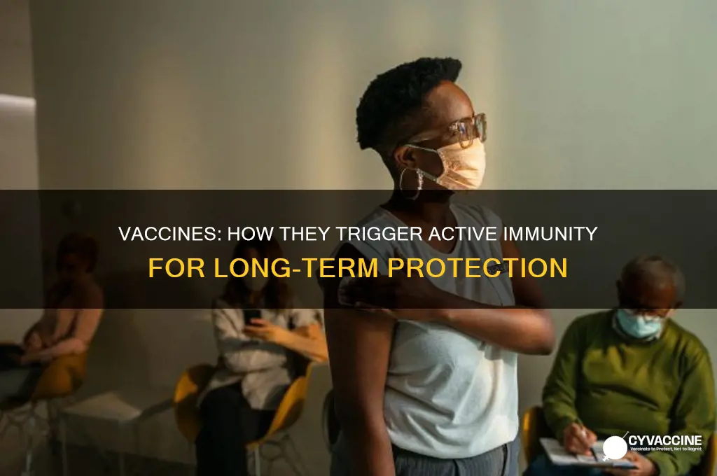 what type of active immunity is a vaccine