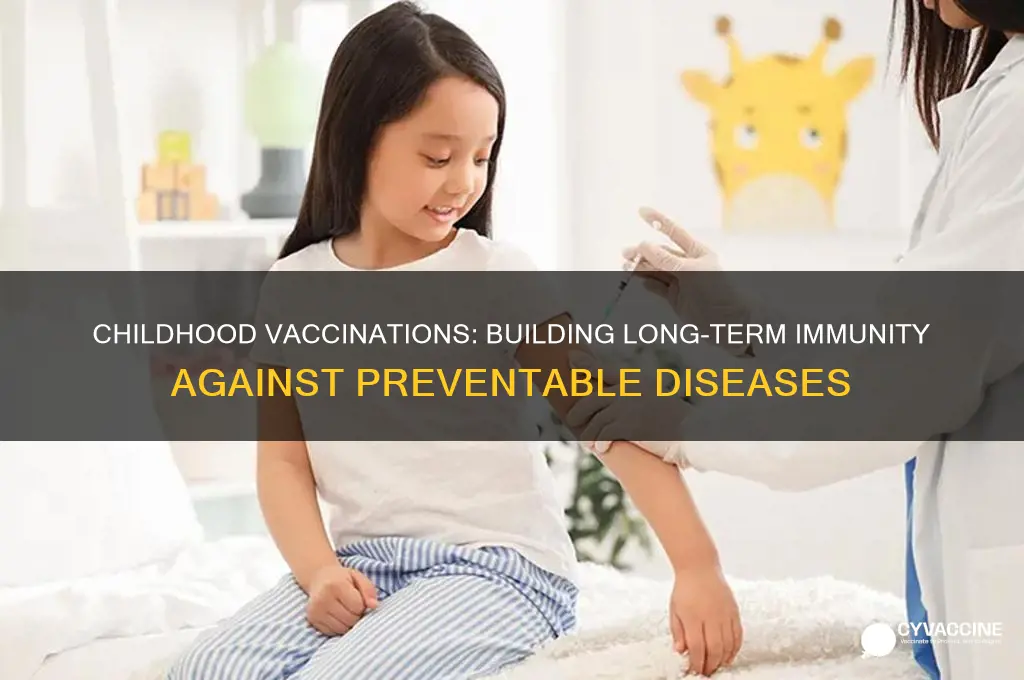 what type of immunity does a vaccination during childhood provide