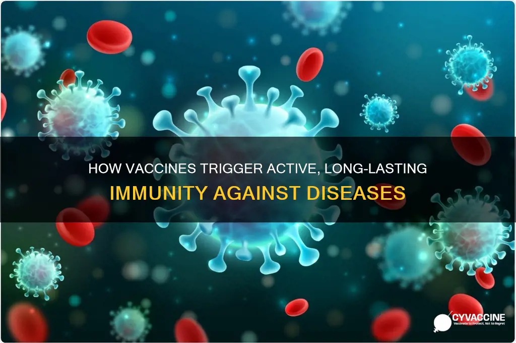 what type of immunity does a vaccine created