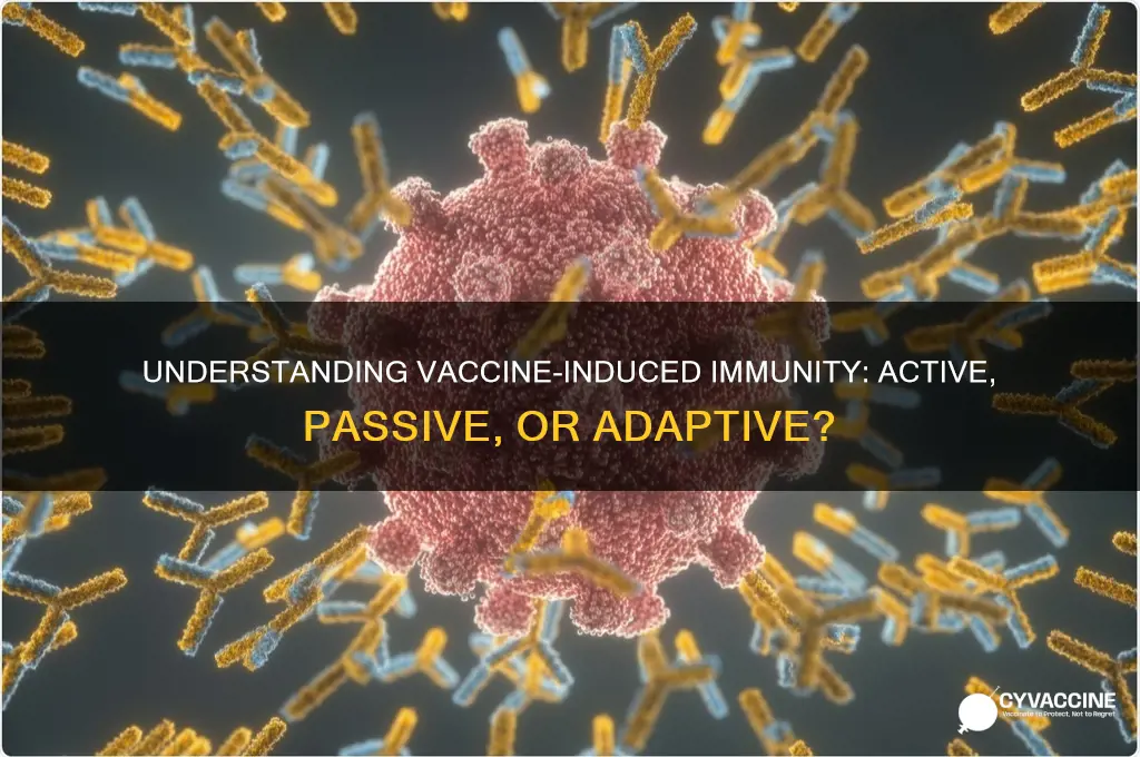 what type of immunity does vaccines fit under